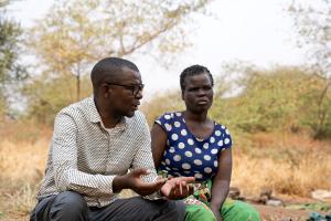Nutrition Coordinator for Partners In Health Malawi (PIH), Charles Marshal, speaks with Linda Zamba