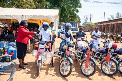 Official Hand over of Motorcycle