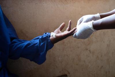 NCD clerk sees HIV and diabetes client